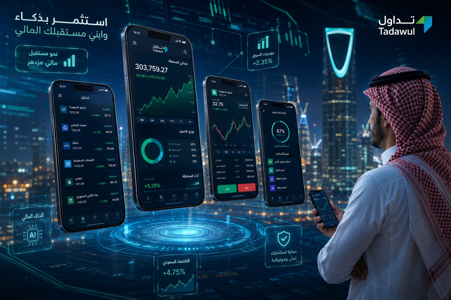 أفضل تطبيقات الاستثمار في الأسهم السعودية للمبتدئين