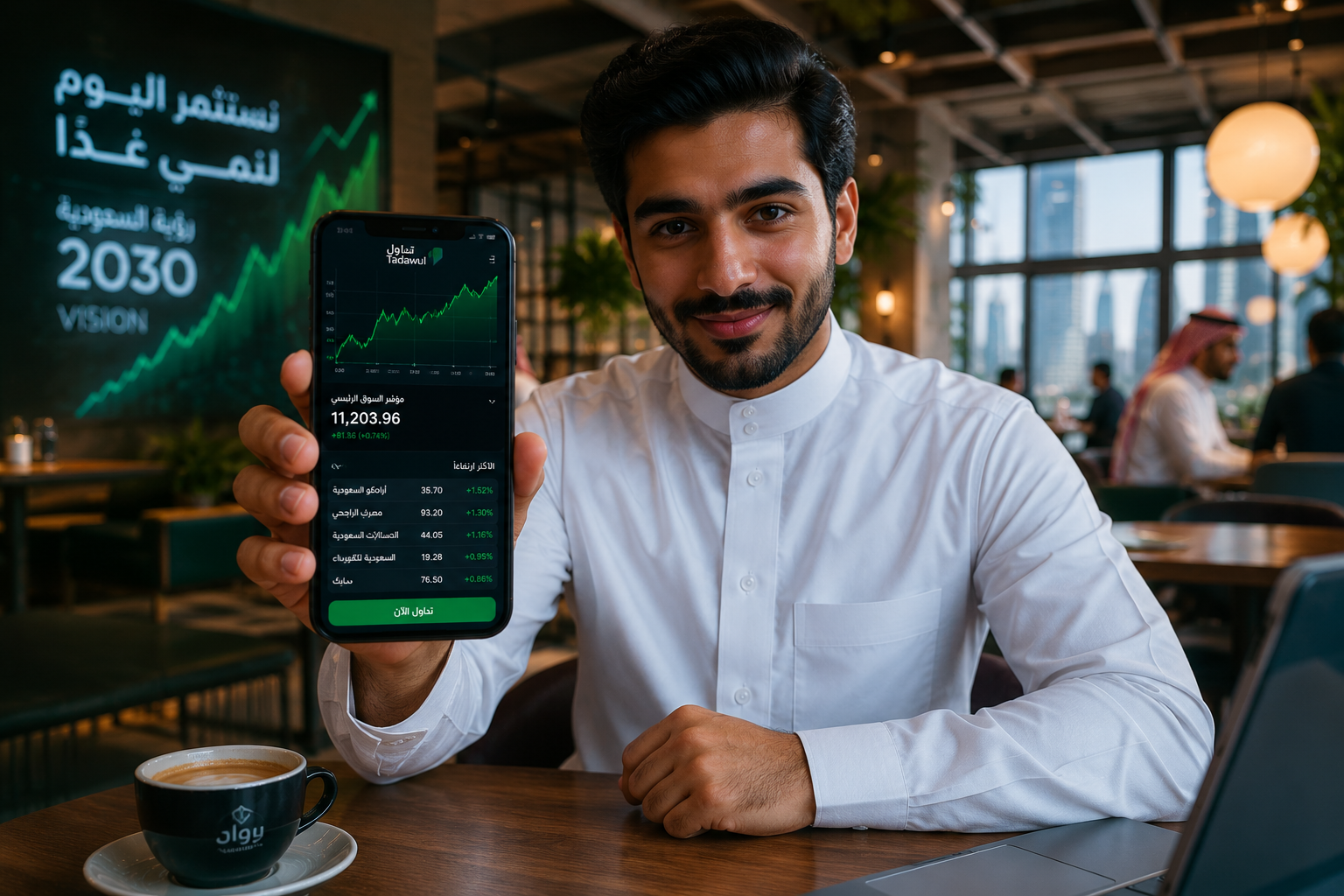 أفضل تطبيقات الاستثمار في الأسهم السعودية للمبتدئين